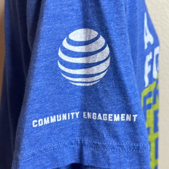 Blue V-Neck T-Shirt - Picture 4 of 6